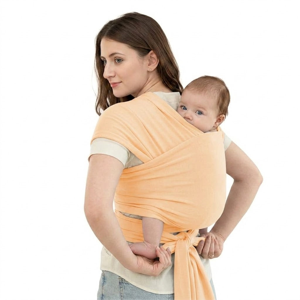 Écharpe de Portage Ventrale Physiologique – Beige Clair