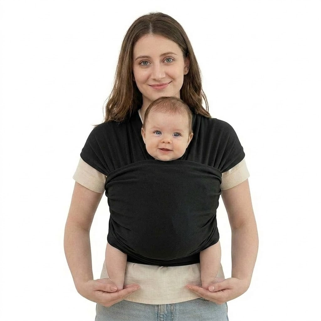 Écharpe de Portage Ventrale Physiologique – Noir