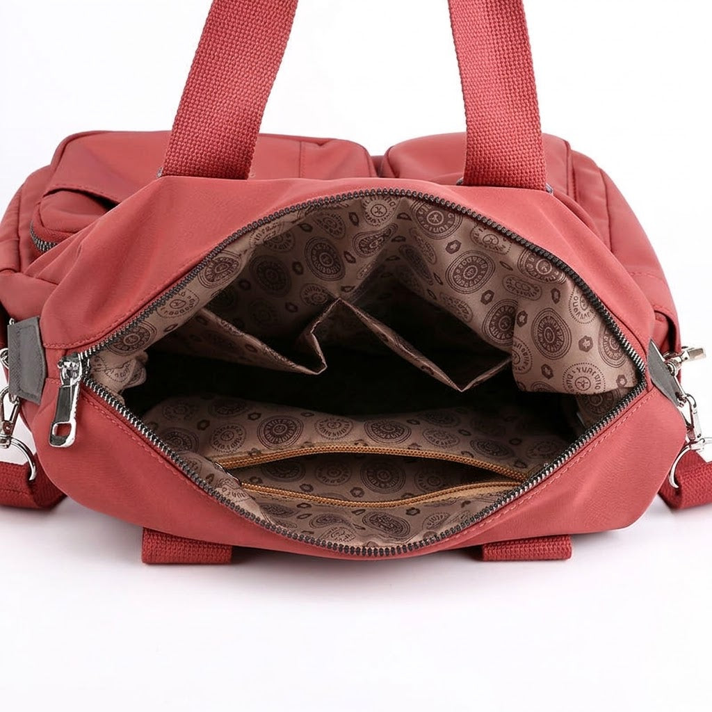Sac à Langer Rouge Imperméable en Nylon - Grand Format