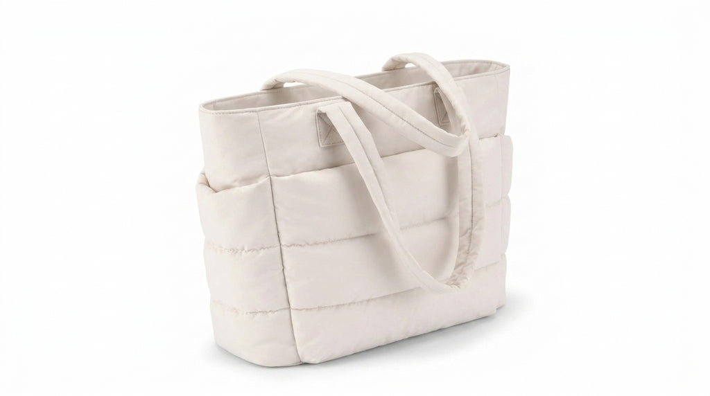 Sac à Langer Matelassé - Beige Clair