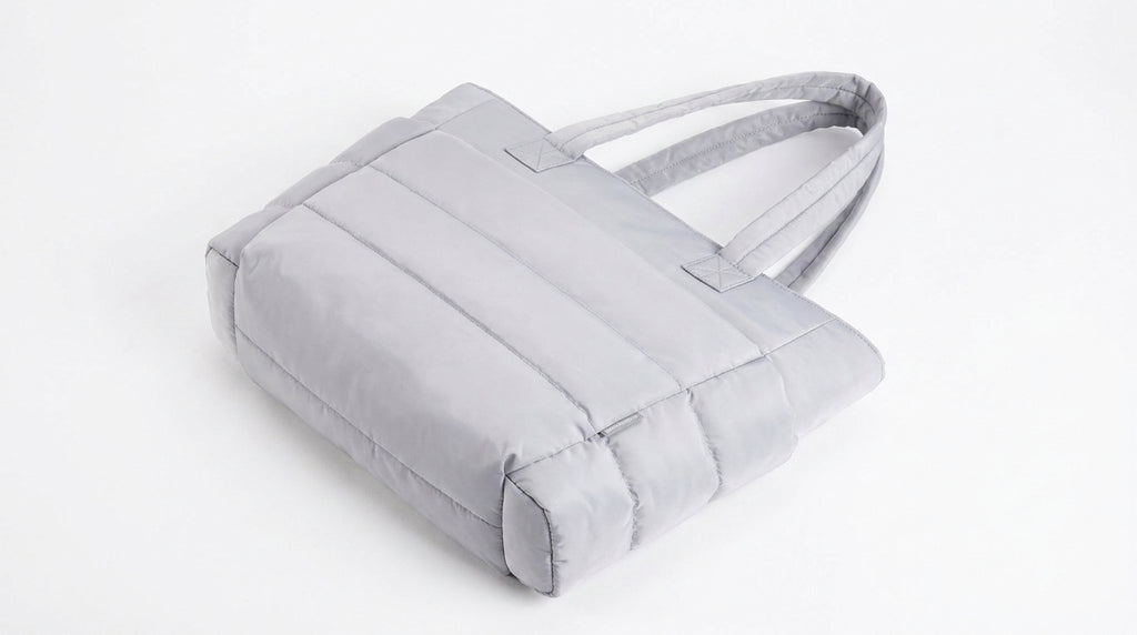 Sac à Langer Matelassé - Gris Clair
