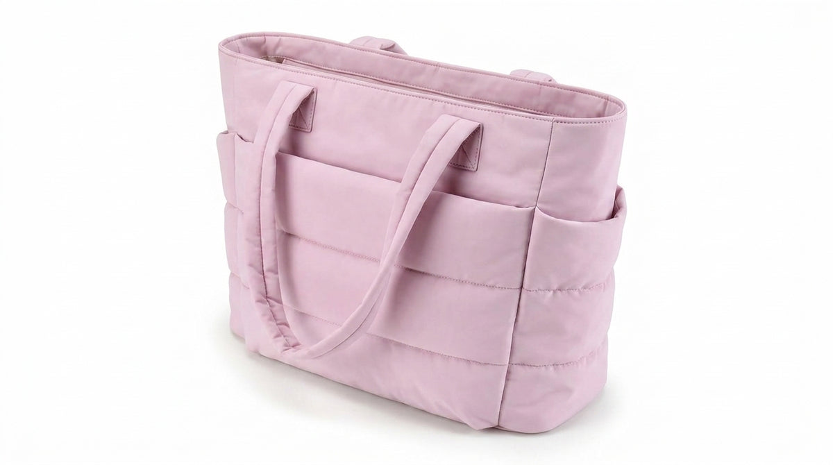 Sac Fourre-Tout Matelassé Imperméable – Rose