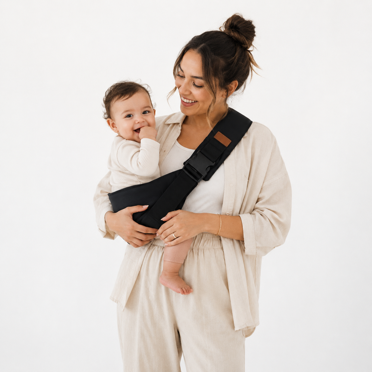 Porte-Bébé hanche – Motif Noir