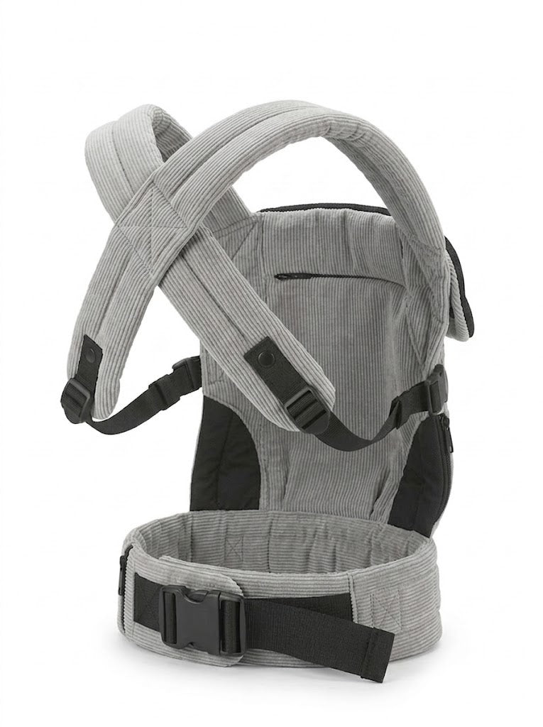 Porte-Bébé Évolutif Ajustable – Gris Clair