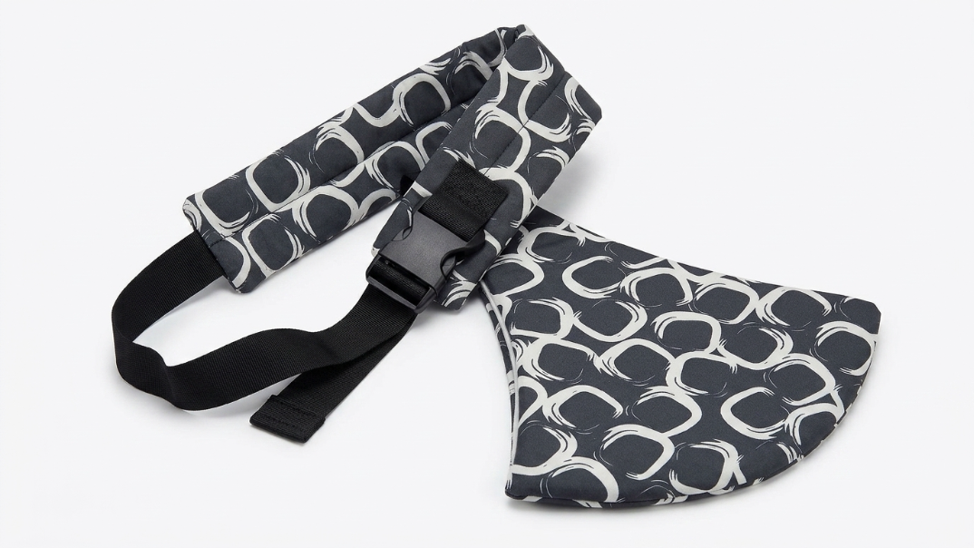 Porte-Bébé d'Épaule Physiologique – Motif Gris Anthracite
