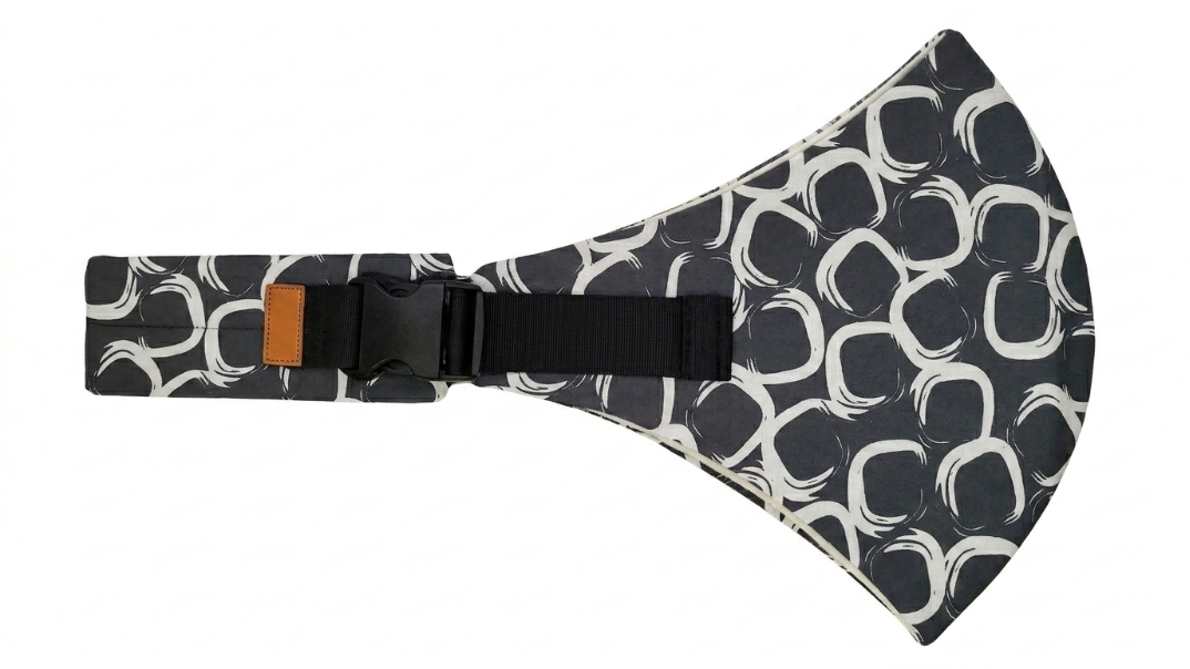 Porte-Bébé d'Épaule Physiologique – Motif Gris Anthracite