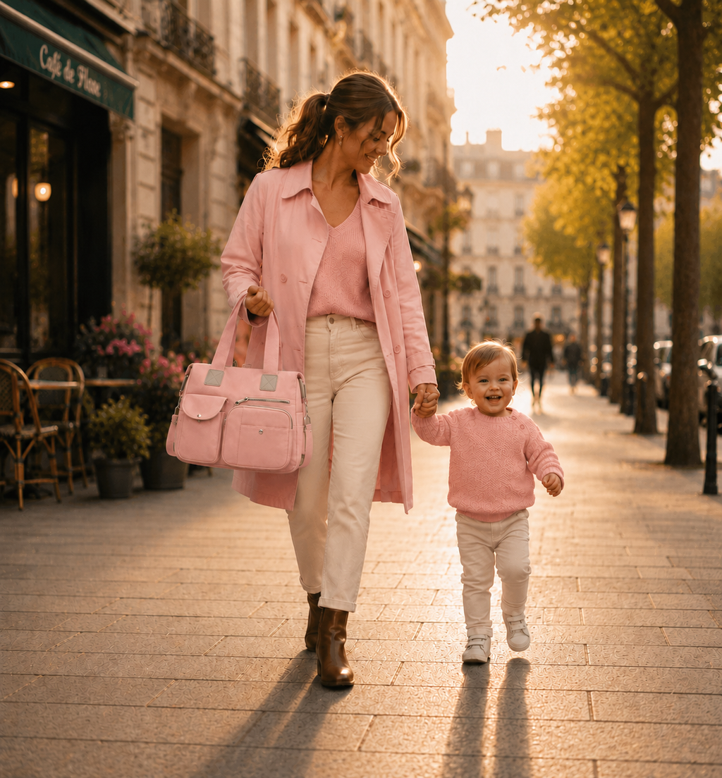 Sac à Langer Premium - Rose