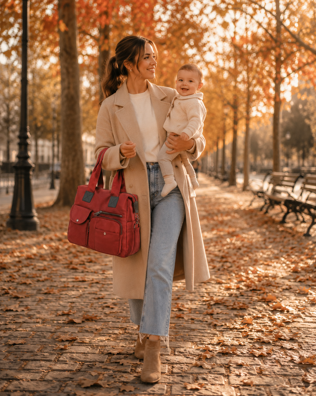 Sac à Langer Premium - Rouge