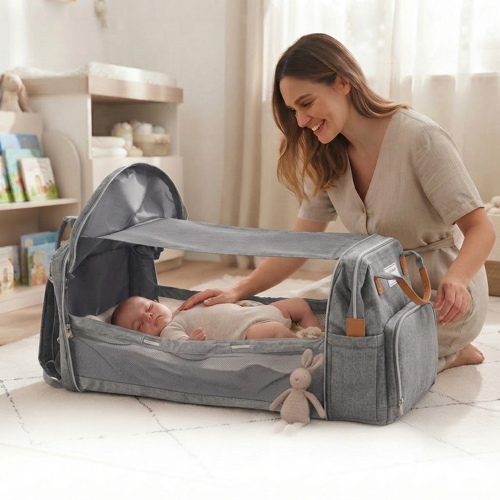 Sac à dos à Langer LIVING TRAVELING SHARE – Gris