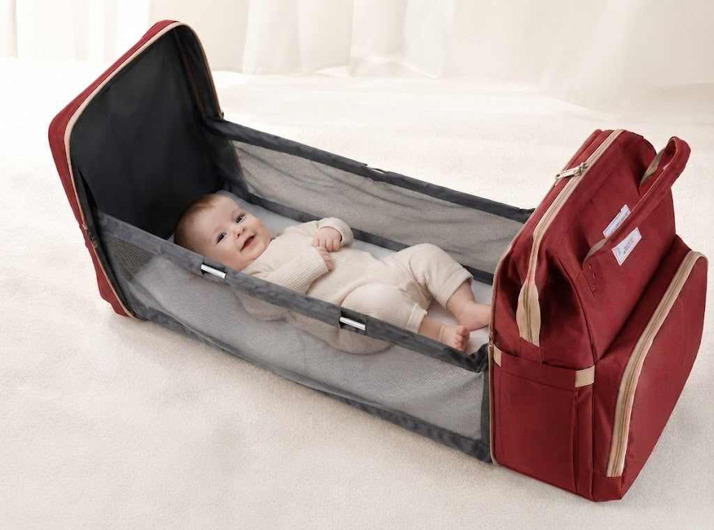 Sac à dos à Langer LIVING TRAVELING SHARE – Rouge