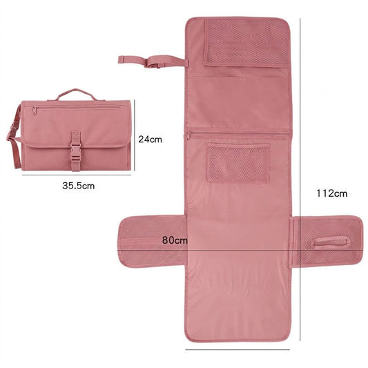 Tapis -à -langer- pour- bébé -avec des- poches- et- une- sangle- de -transport