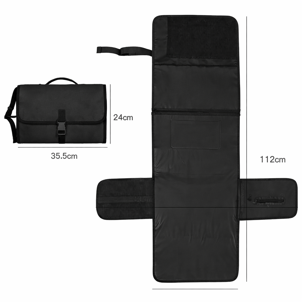 Tapis -à -langer- pour- bébé -avec des- poches- et- une- sangle- de -transport
