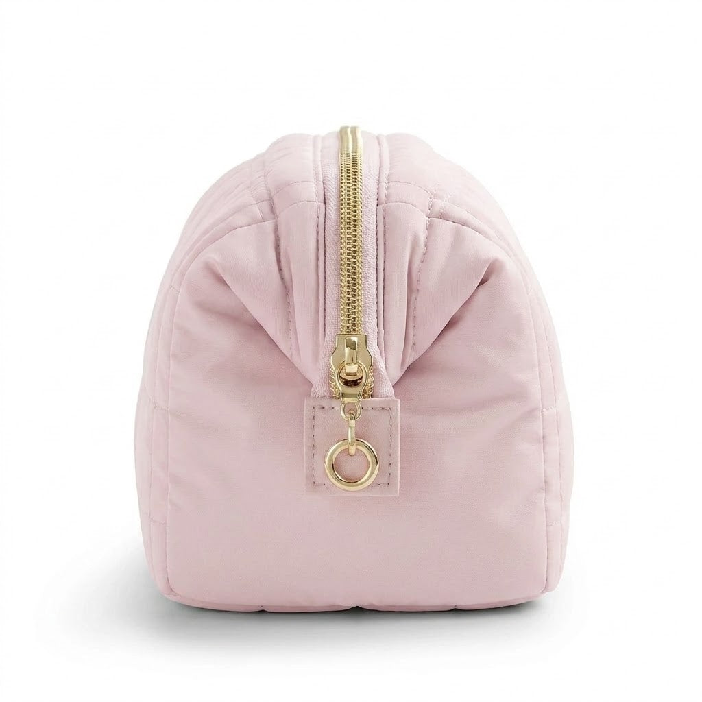 Trousse de Toilette - Rose Brodée 