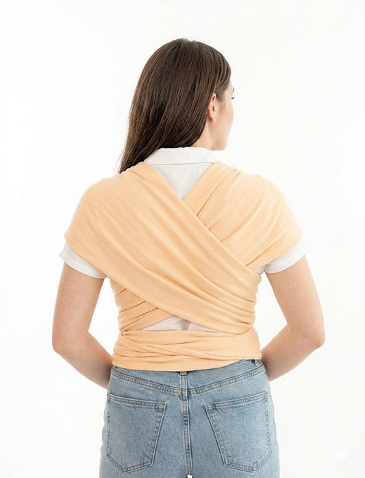 Écharpe de Portage Ventrale Physiologique – Beige Clair