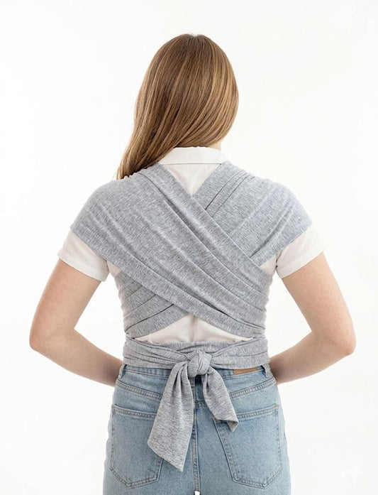 Écharpe de Portage Ventrale Physiologique – Bleu Clair