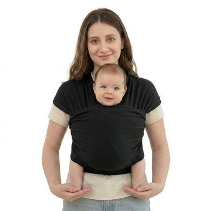 Écharpe de Portage Ventrale Physiologique – Noir