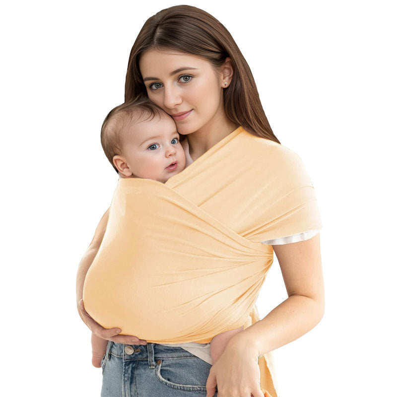 Écharpe de Portage Ventrale Physiologique – Beige Clair