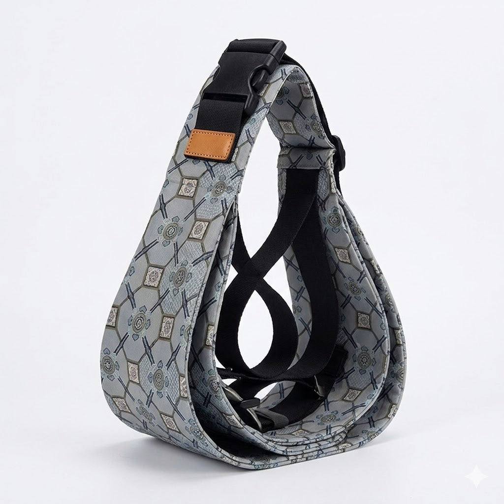 Porte-Bébé d'Épaule Physiologique – Motif Bleu Marine