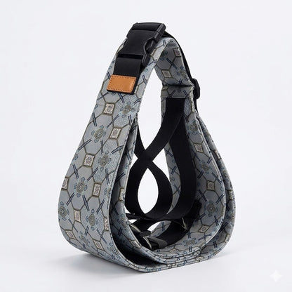 Porte-Bébé d'Épaule Physiologique – Motif Bleu Marine