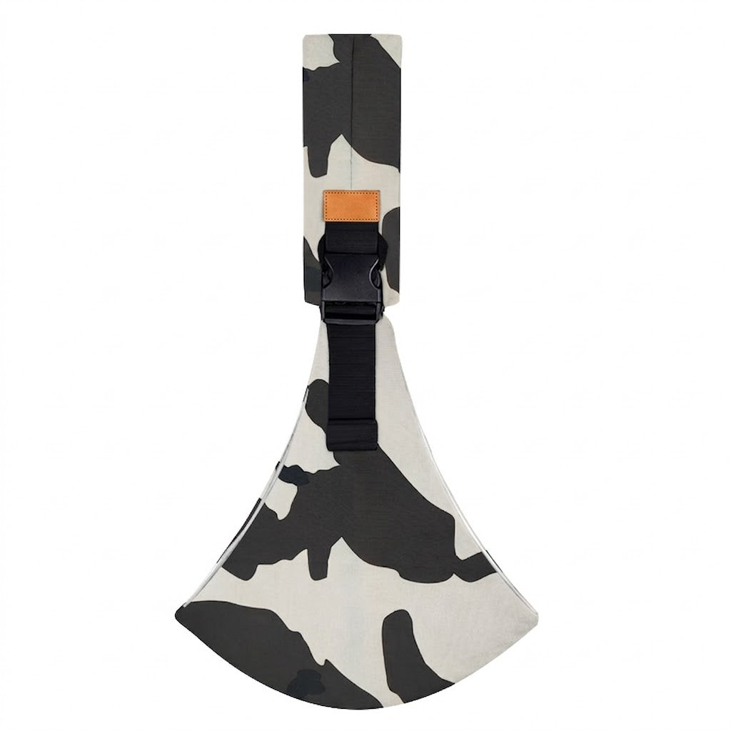 Porte-Bébé d'Épaule Physiologique – Motif Vache Gris et Blanc