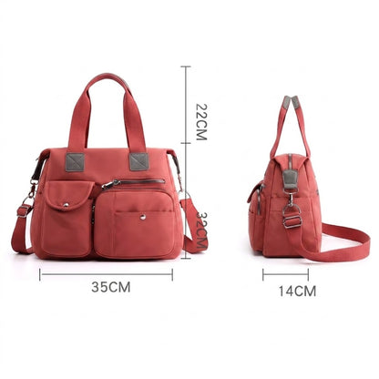Sac à Langer Rouge Imperméable en Nylon - Grand Format