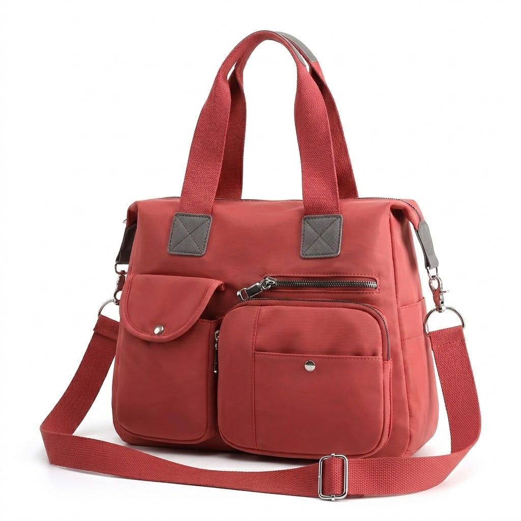 Sac à Langer Rouge Imperméable en Nylon - Grand Format
