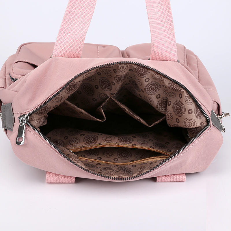 Sac à Langer Rose Imperméable en Nylon - Grand Format