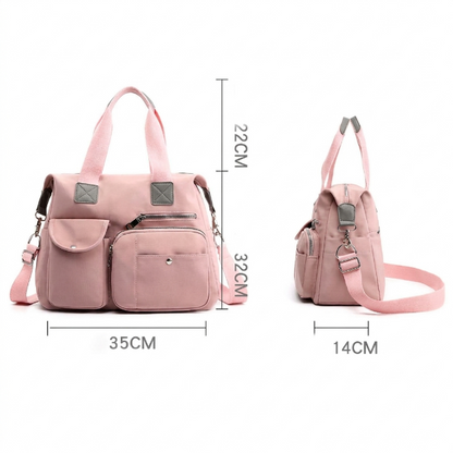 Sac à Langer Rose Imperméable en Nylon - Grand Format