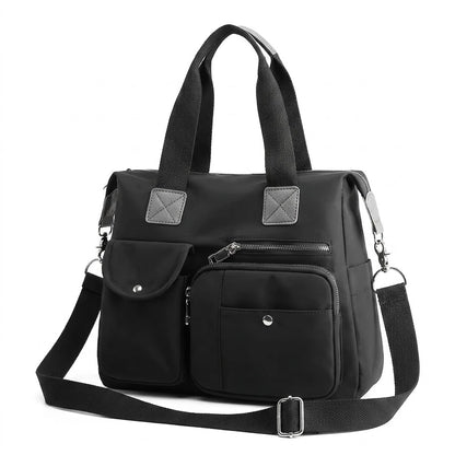 Sac à Langer Noir Imperméable en Nylon - Grand Format