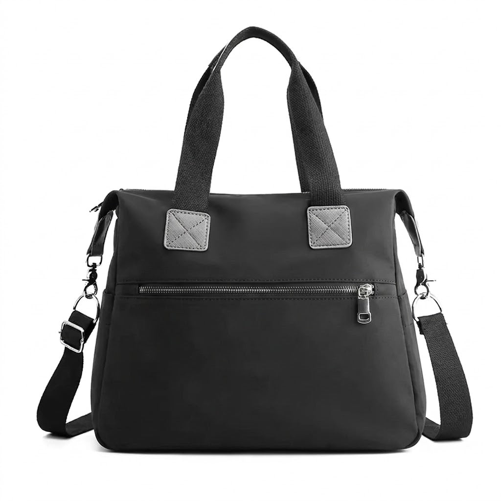 Sac à Langer Noir Imperméable en Nylon - Grand Format