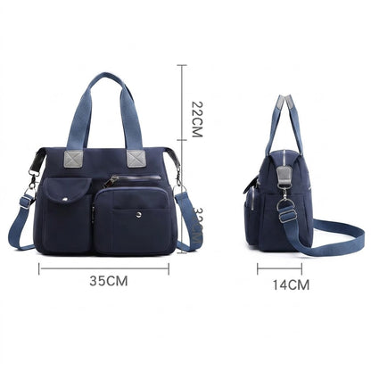 Sac à Langer Bleu Marine Imperméable en Nylon - Grand Format
