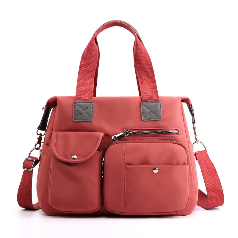 Sac à Langer Rouge Imperméable en Nylon - Grand Format