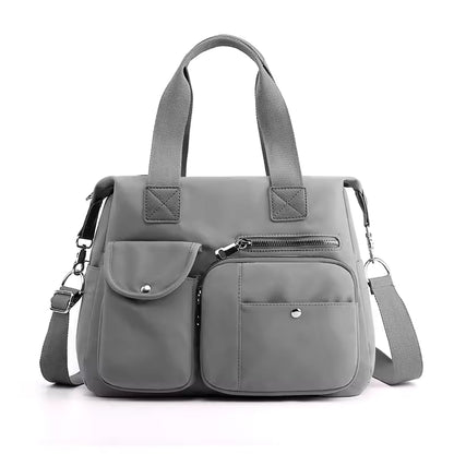 Sac à Langer Gris Imperméable en Nylon - Grand Format