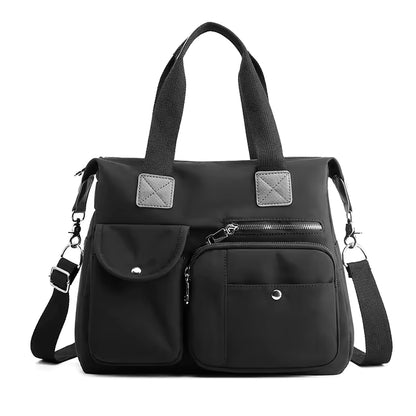Sac à Langer Noir Imperméable en Nylon - Grand Format