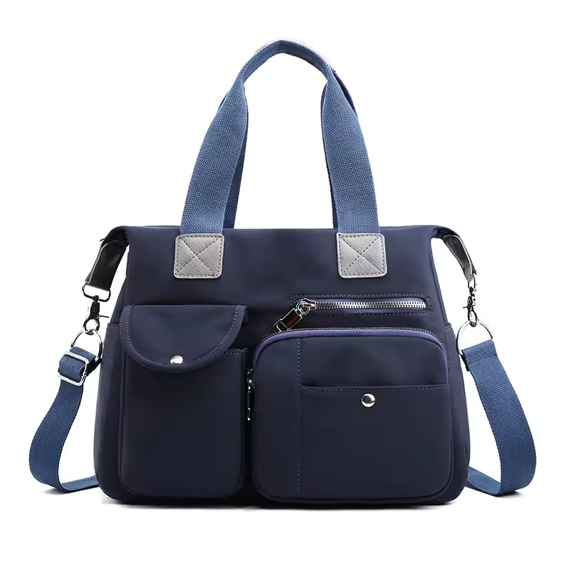 Sac à Langer Bleu Marine Imperméable en Nylon - Grand Format
