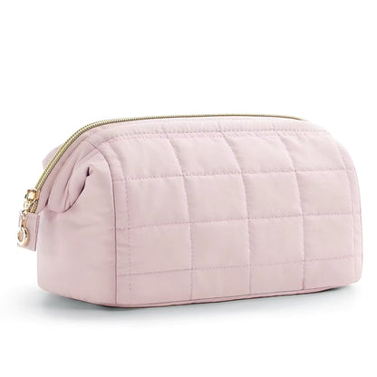 Trousse de Toilette Rose Brodée en Polyester