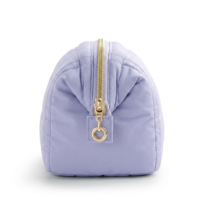Trousse de Toilette Violet Clair Brodée en Polyester