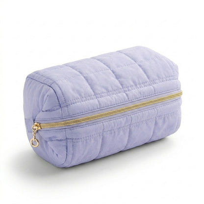 Trousse de Toilette Violet Clair Brodée en Polyester