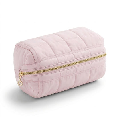 Trousse de Toilette Rose Brodée en Polyester